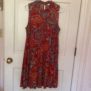 JJill summer swing sundress, sz med